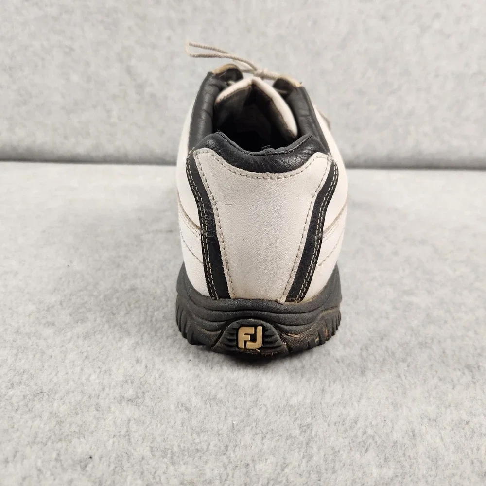 FootJoy Contour‎ Series Golf Shoes Men's 9.5 W White Black Leather 54051